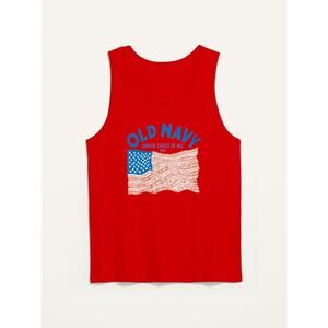 Old Navy Red 2022 "United States of All" American Flag Tank Top Men's XXXL Tall